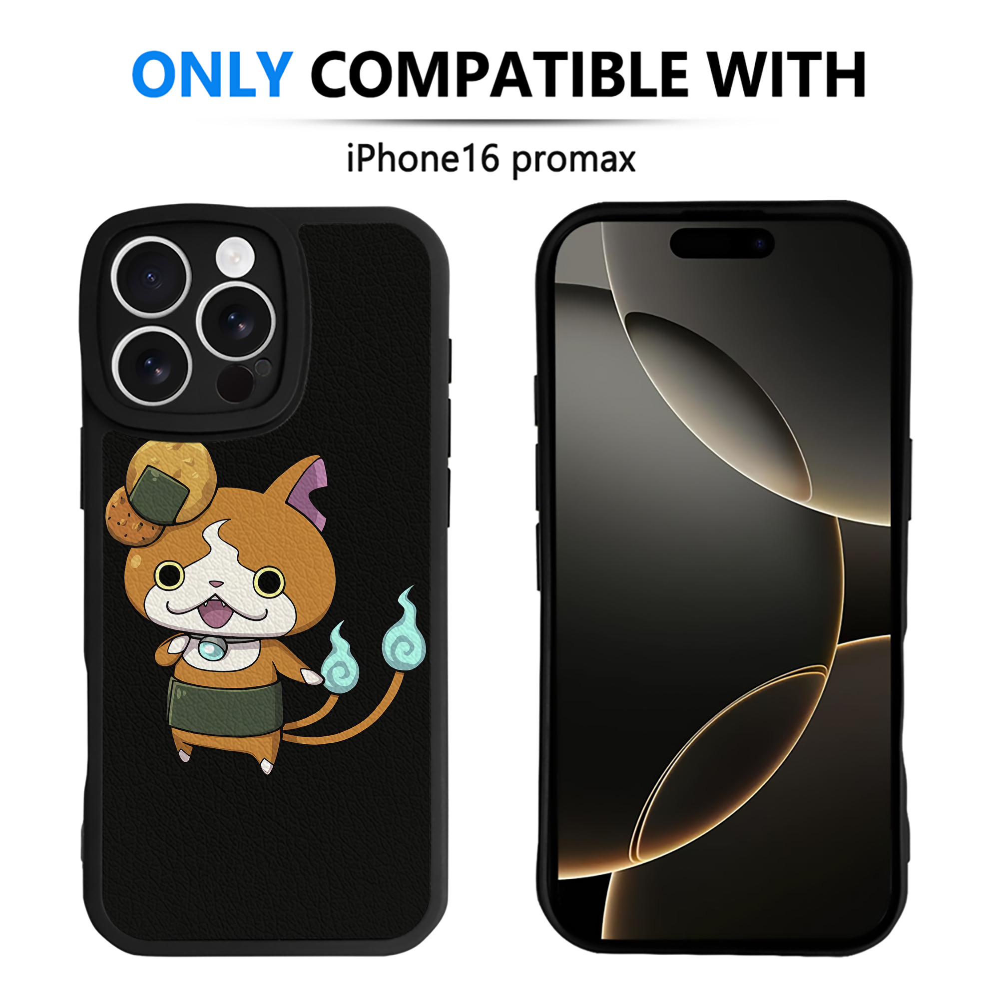 （画像用） 妖怪ウォッチ Yo-kai Watch 【iPhone 16シリーズ対応】シリコンスマホケース（レザー調） 材質：シリコン